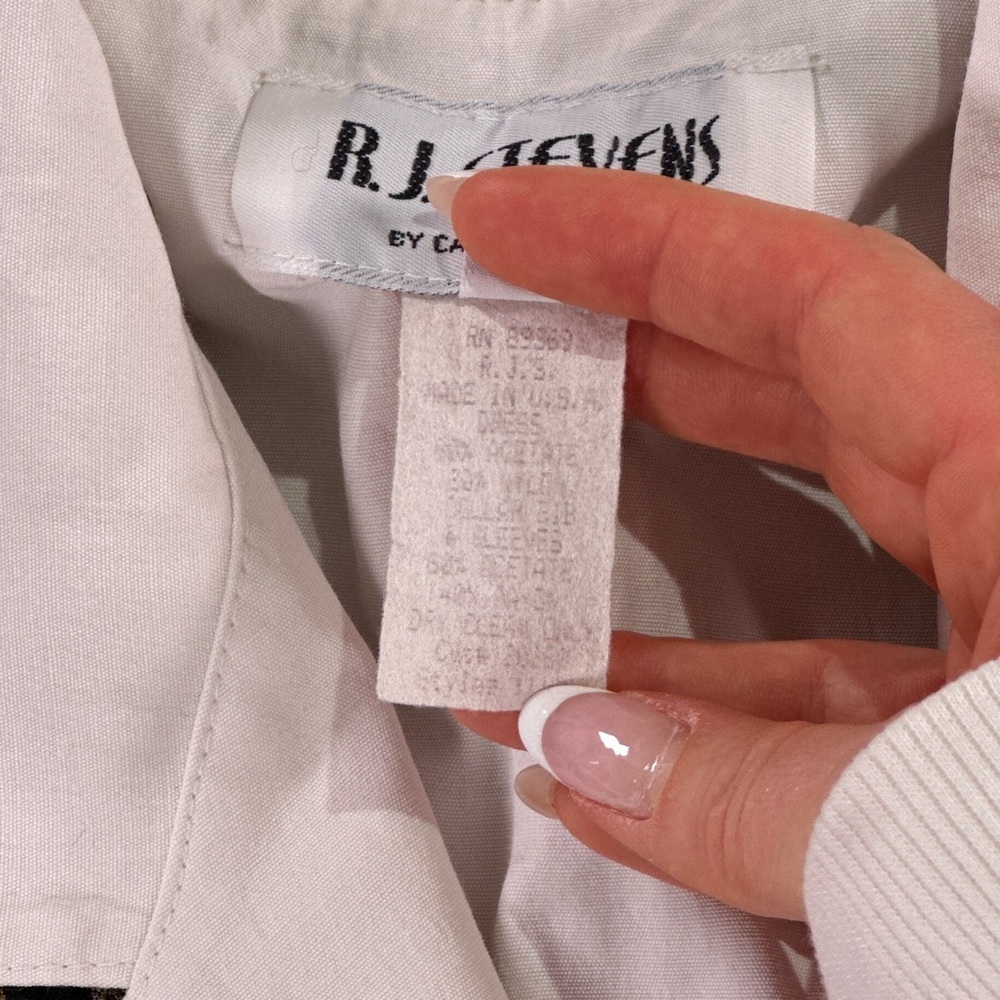 R J Stevens Women’s Shirtwaist Dress Made In USA Button Front 10P - Picture 5 of 13